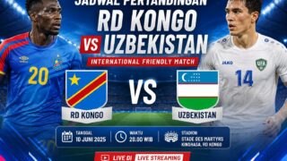Jadwal RD Kongo Uzbekistan