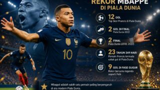 Rekor Mbappe di Piala Dunia