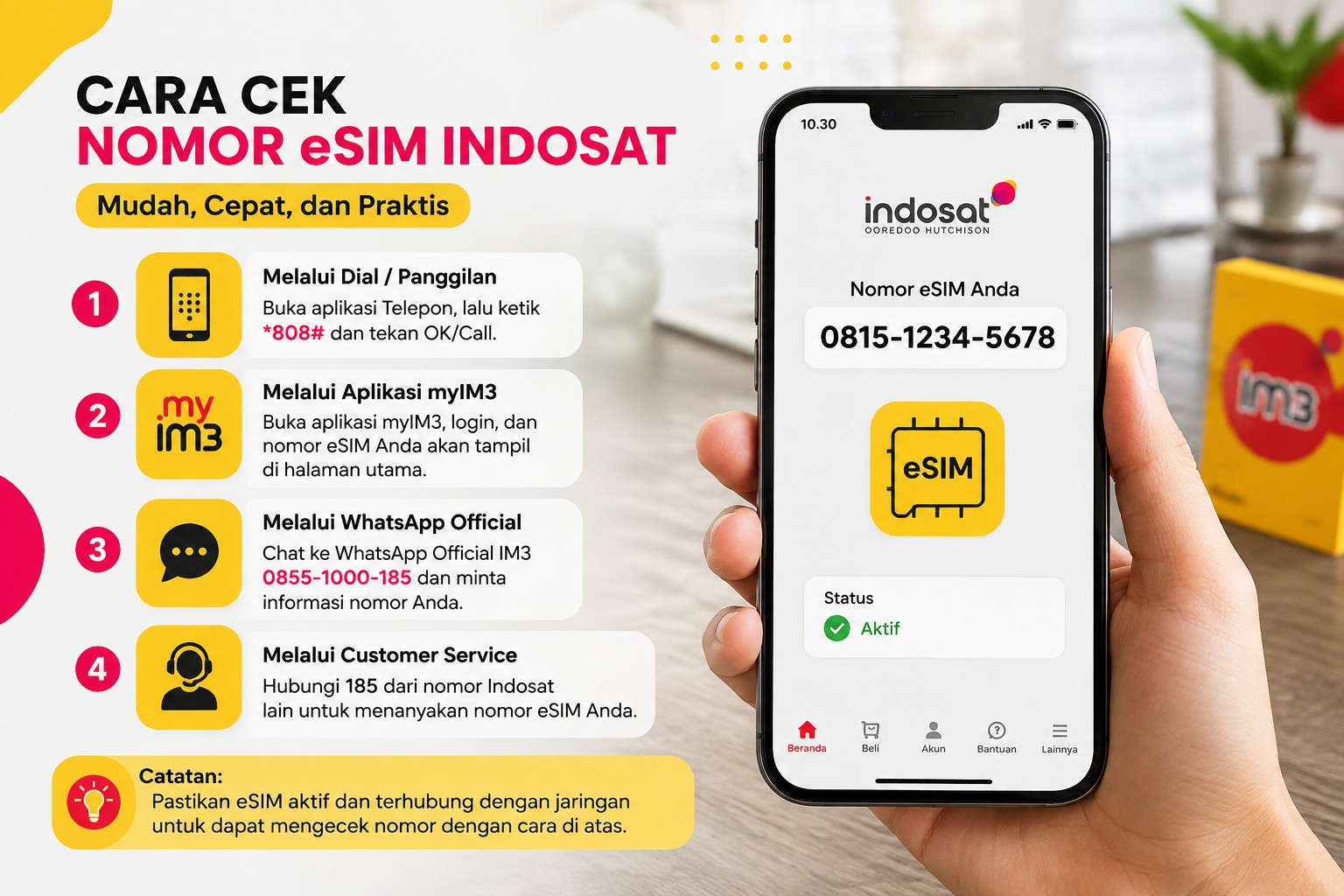 Cara Cek Nomor eSIM