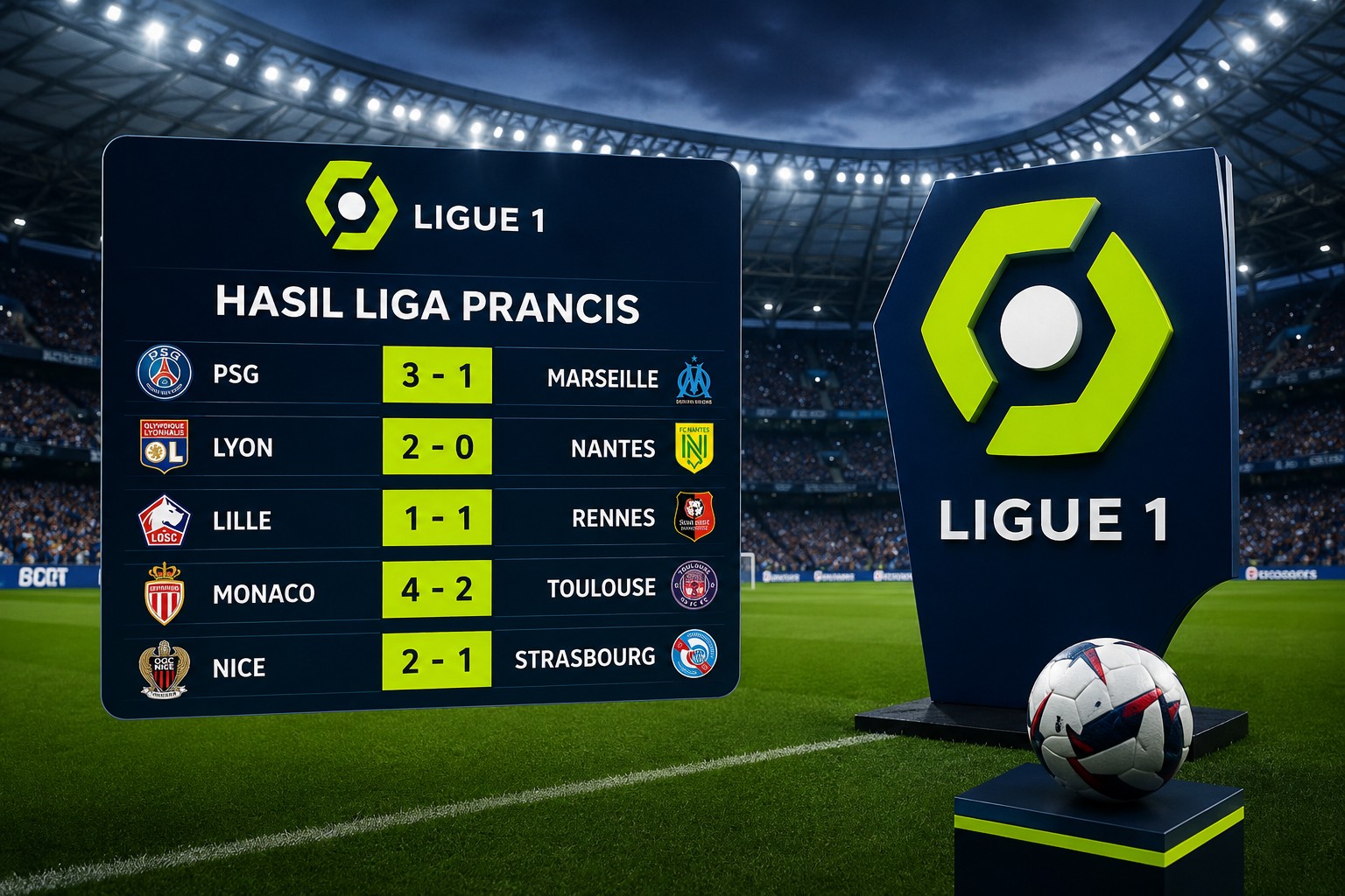 Hasil Liga Prancis